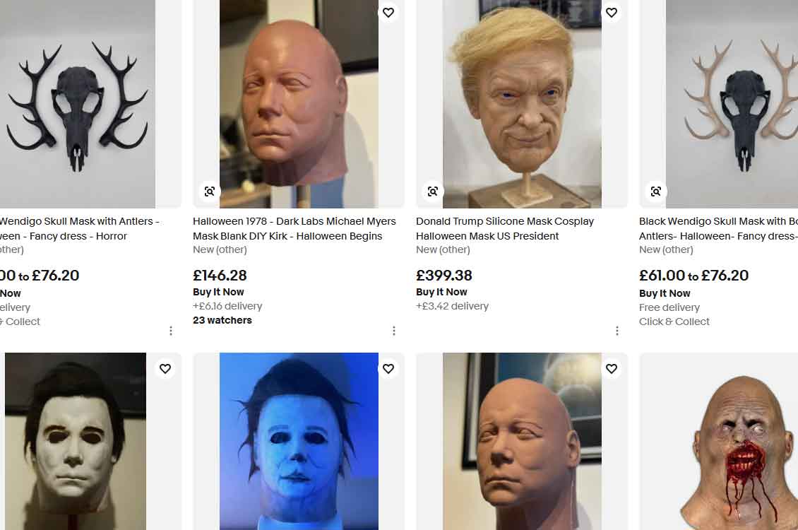 Buy halloween masks off of eBay